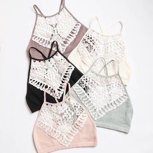 XL BLACK Crochet Front Bralette